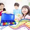 Seika Colorful Metallophone, 25 Notes, Musical Educational Material, Includes 2 Mallets, Orff Instruments (Blue)