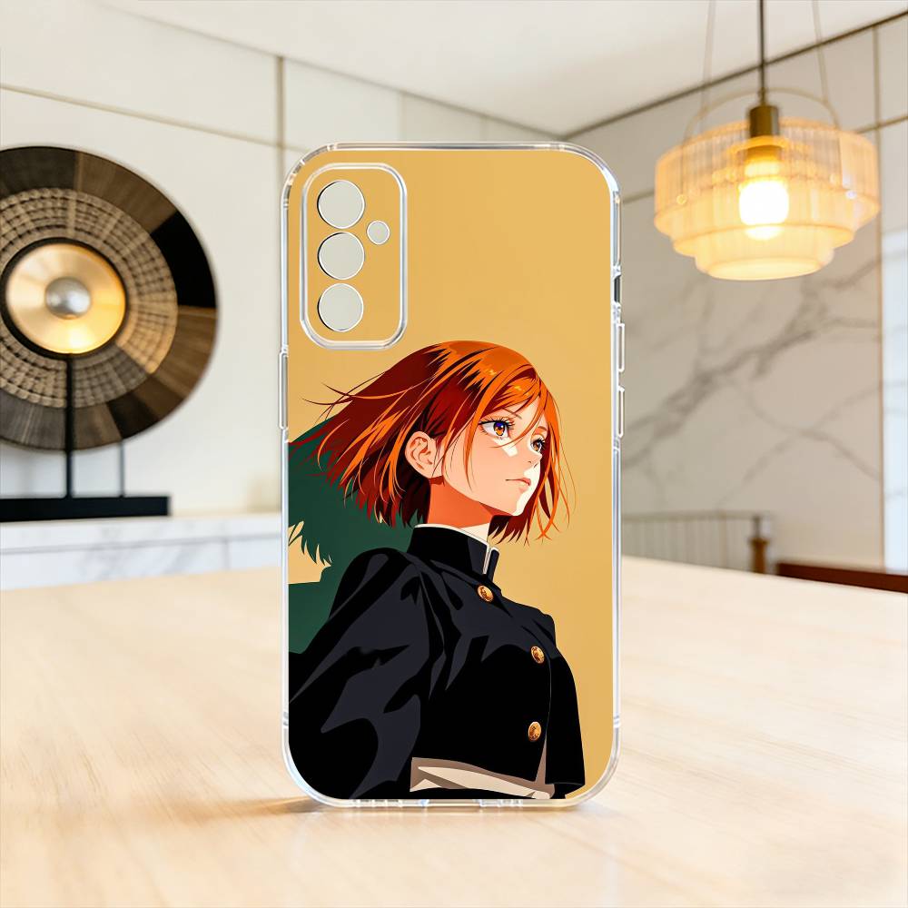 J-Jujutsu Kaisen K-Kugisaki N-Nobara Phone Case For SamsungA10,12,20,21S,30,31,40,50,51,52,70,71 Transparent Cover