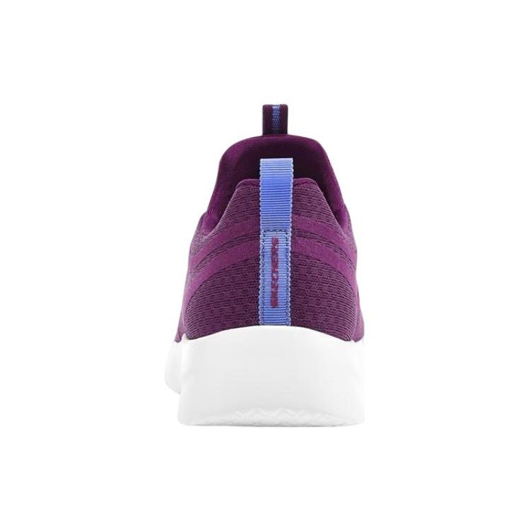 Skechers 2.0 Synthetic Leather Sports Shock Absorbing Durable Low Top Casual Shoes Women sneaker Dark-Purple 149693-PLUM