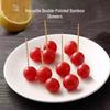 Double-Ended Bamboo Toothpicks: Portable, Disposable Skewers for Home or Restaurant Use