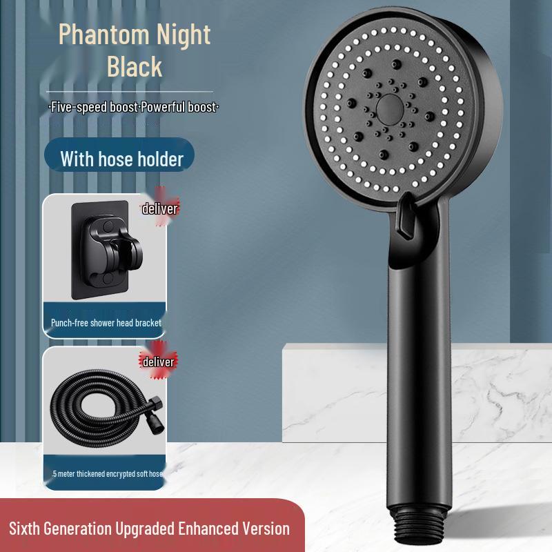 High-Pressure 5-Speed Handheld Shower and Faucet Set