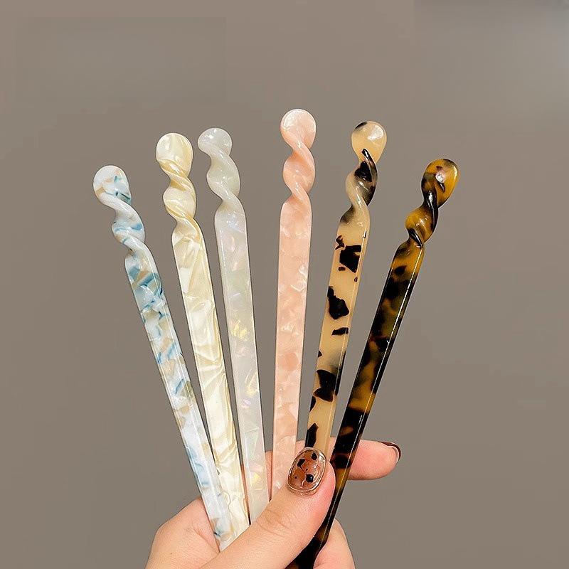 Ancient Style Acetate Hairpin: Chinese Fashion Qipao Hanfu Accessory