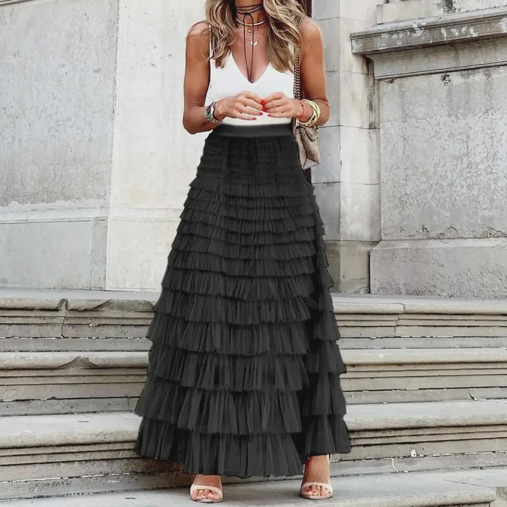 Fustă Tulle Tip Tort pentru Femei 2024 - Tendință de Vară