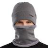 Winter Cold Weather Knit Neck Warmer, Mock Toshi Beanie Hat Set