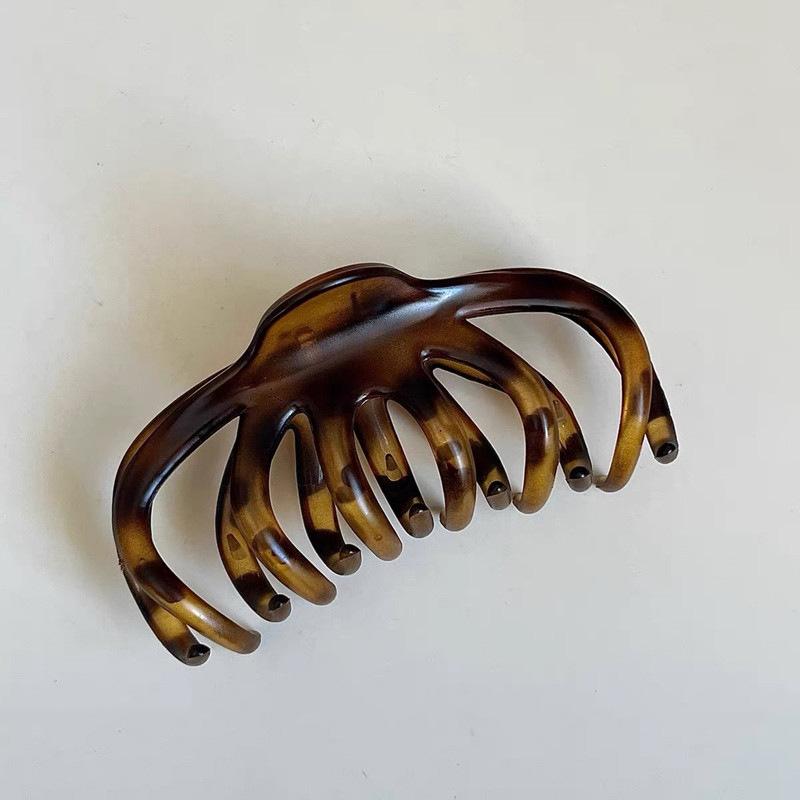 Acrylic Wave Grab Clip for Women 2025 New High-end Hair Clip Large Hair Volume Large Shark Clip Back of the Head Clip