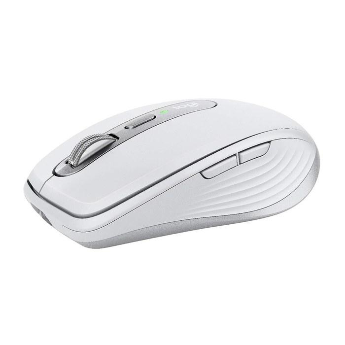 Logitech MX Anywhere 3 Wireless Mobile Mouse for Mac MX1700M. Bluetooth, fast scroll wheel, rechargeable. Pale Grey.