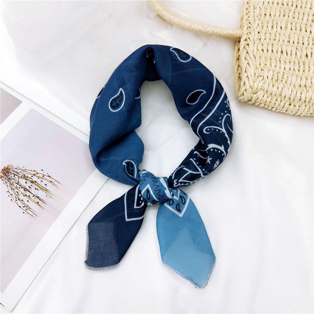 Versatile Cotton Linen Silk Scarf: Spring & Autumn Unisex Small Square Neck & Head Accessory