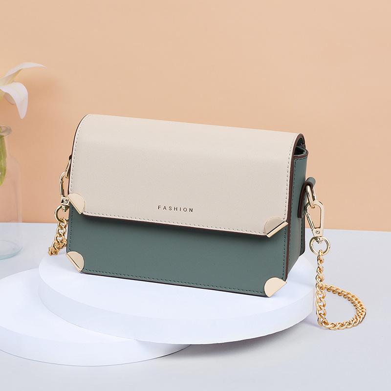 

Сумка Летняя Женская Кроссбоди 2025 Новая Универсальная Модная На Плечо Цепочка Седло Кожаная Маленькая Квадратная Сумка Багаж