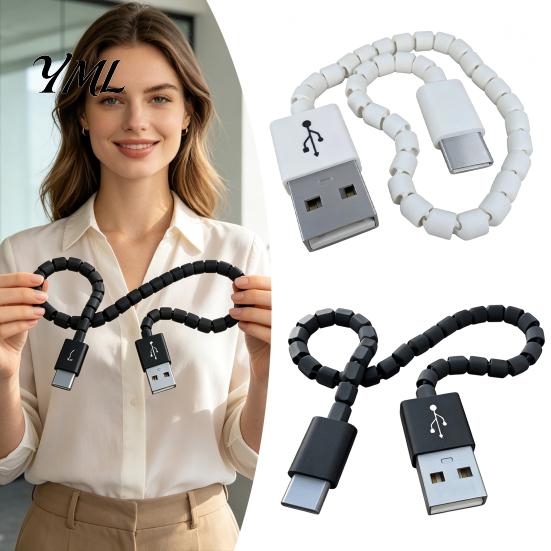 Sensory Toys for Adults 3D Printed Imitation USB Cable Fidget Toy, Flexible Articulated Focus Tools Work Stress Relief Toy Office Desk Decompression