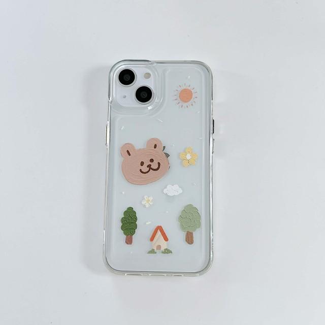 

Милый космический чехол для телефона Bear Tree Family Sun для Iphone Xr 12 Xs Max 13 11 Pro Max X, мягкий силиконовый противоударный защитный чехол For iphone 13pro