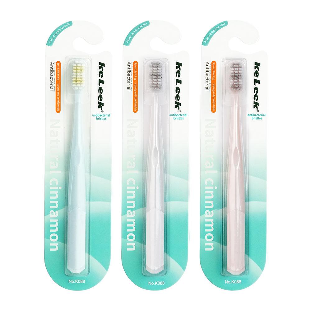 Keleek Ultra Fine Soft Bristle Toothbrush Teeth Whitening Manual Toothbrush Deep Stain Removal Gentle Oral Cleaning разноцветный