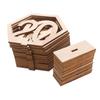 1-20 Wooden Table Numbers Card Set with Base Birthday Wedding Party Table Decor