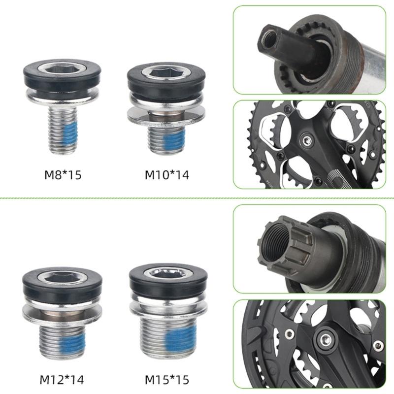 2Pcs Bicycles Crank Screws Replacement Bike Hexagonal Crank Arm Fixing Bolts Capless Bottom Bracket Screws Enduring