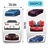 500Pcsroll Children Cars Reward Stickers School Students Cartoon Encouragement Sticker For Kids Scrapbooking Label Decoration