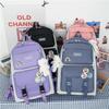 Large Capacity Korean Style Backpack for Girls - Forest Design, Perfect for Elementary and Junior High School Students