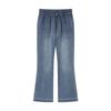 SOFSIL Women's Elastic Waist Flare Jeans