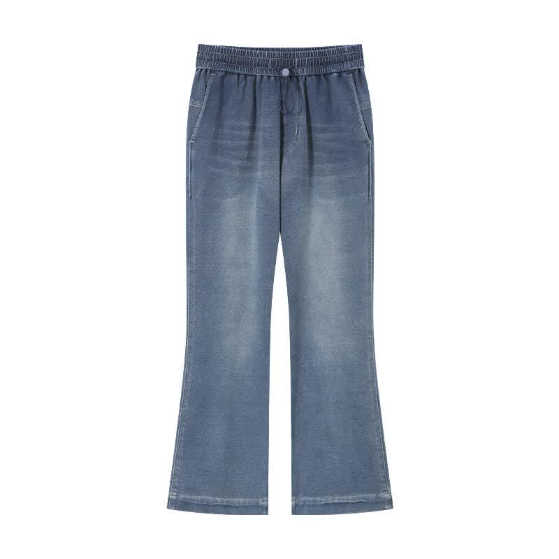 SOFSIL Women's Elastic Waist Flare Jeans