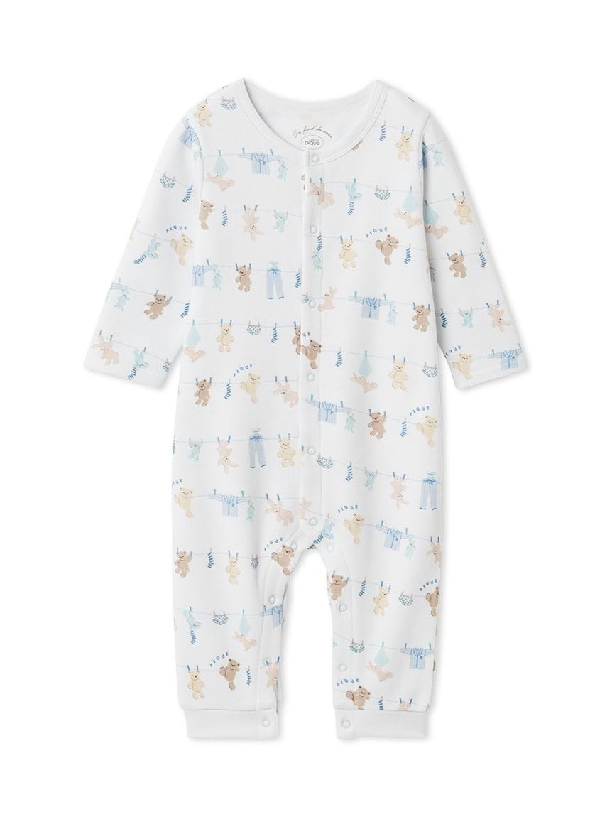 Washing Animal Print Romper PBCO261483 BLU 70 [BABY]