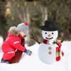 Christmas Snowman Suit Decorations Top Hat Carrot Nose Hands Buttons And  Long Red Scarf Xmas Body Ambience Ornaments