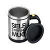 14oz 400ml doppelwandiger Edelstahl-Milchbecher mit Deckel und Griff für Kinder und Erwachsene, Kaffeebecher, automatischer Selbstmischbecher