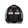 American Motorcycle Jacket Cotton Clothes Men's Autumn and Winter Thickened High Street Cotton Clothes Ruffian Handsome Racing Clothes