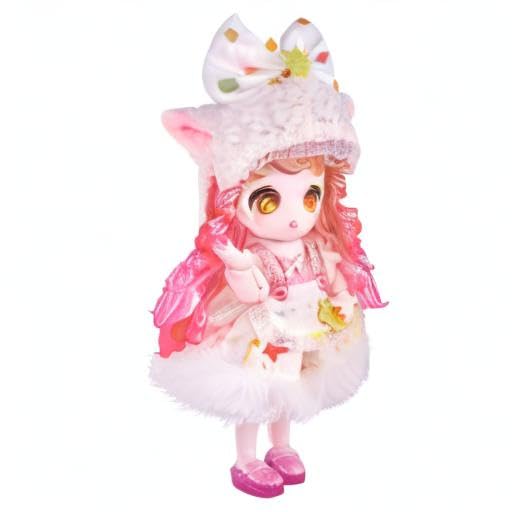 ICY Fortune Days 13cm BJD Puppe - Anime-Stil Puppen-Set, Perfekt für Geschenke, Dekoration, DIY-Übung und Sammlungen, Mädchenpuppe 8+ (Widder)