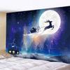 Christmas Elk Home Decoration Tapestry Background Cloth Hippie Fantasy Scene Bohemian Room Wall Decoration Tapestry