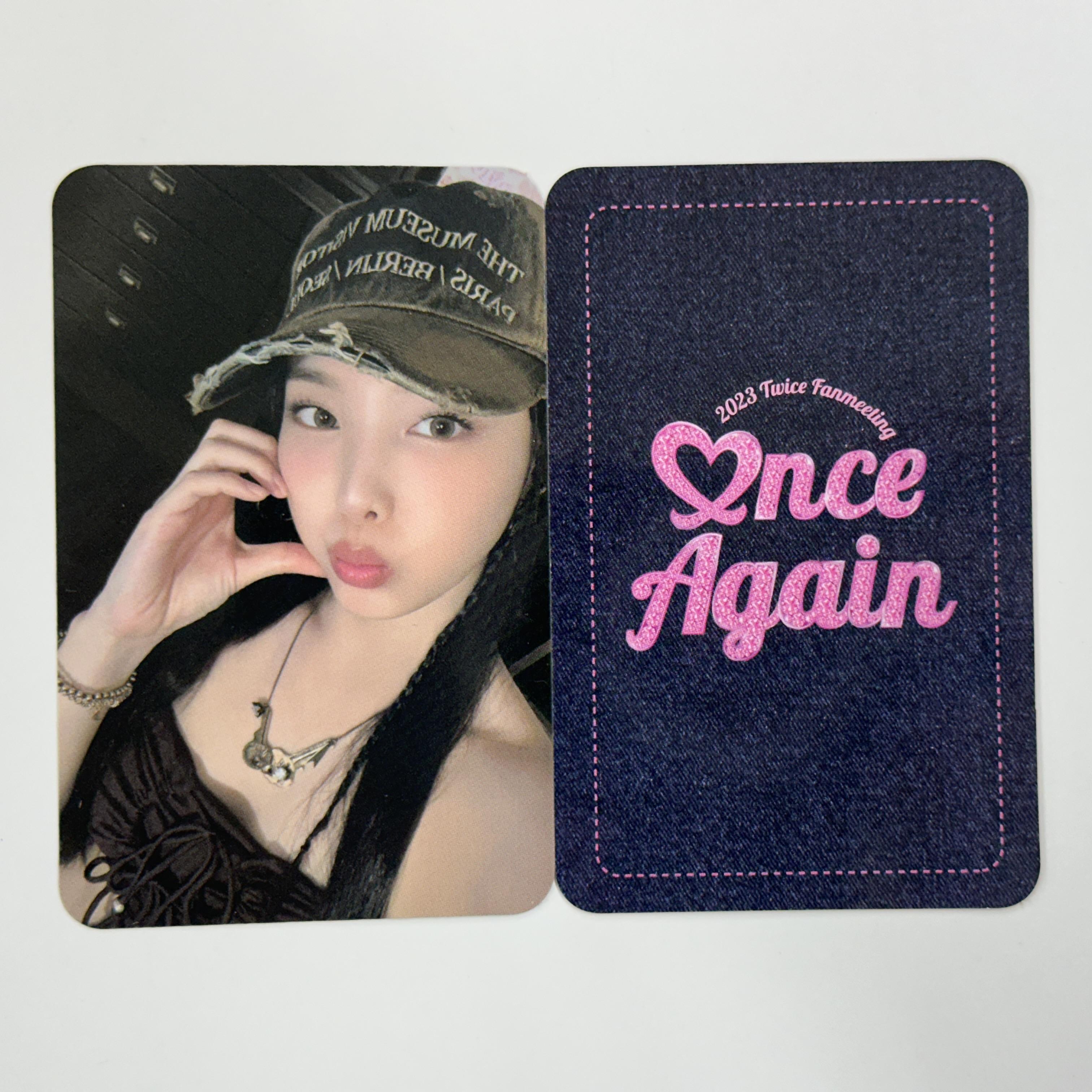 

Специальная фотокарточка с фан-встречи TWICE 2023 ONCE AGAIN Nayeon