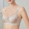 Satin Bra Women's Mesh Underwear Women's Gathering Bra Adjustable Thin Cup Top Support Bra Push Up Bra