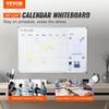 Calendar Whiteboard, 36 x 24 Inches Magnetic Dry Erase Calendar Board, Monthly Planner Whiteboard for Wall, 1 Magnetic Erase & 2 Dry Erase Marker &