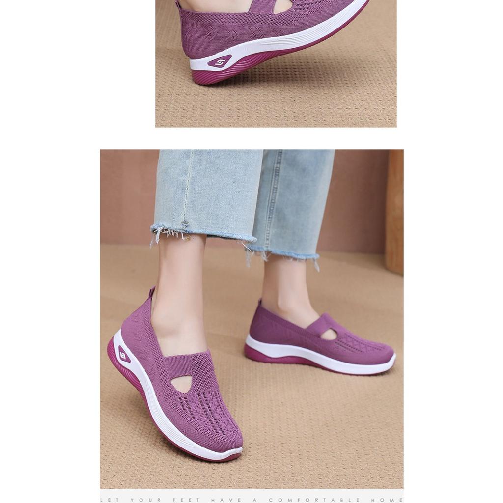 Ladies' Summer Breathable Casual Sports Shoes, Lightweight and Comfortable, Sports Shoes for One Foot, Perfect Choice for Outdoor Wear All Season