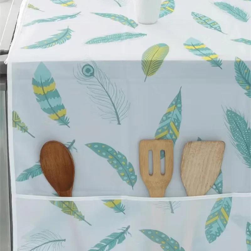 Refrigerator Washing Machine Cover Cloth Dust Proof Oil Proof Household Storage Refrigerator Cover Towel