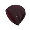 Unisex Solid Gorros Skullies Winter Warm Hat Men's Knitted Hat Thick Fleece Hat Casual Beanies