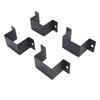 4 Pcs Trailer Stake Pocket Bracket High Strength Carbon Steel Trailer Rail Bracket for 2x4in Stakes