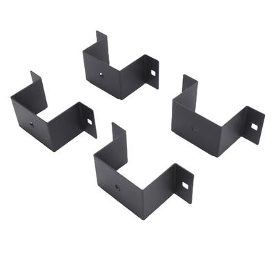 4 Peças Suporte de Bolso para Estacas de Reboque Aço Carbono de Alta Resistência Suporte de Trilho de Reboque para Estacas de 2x4 polegadas