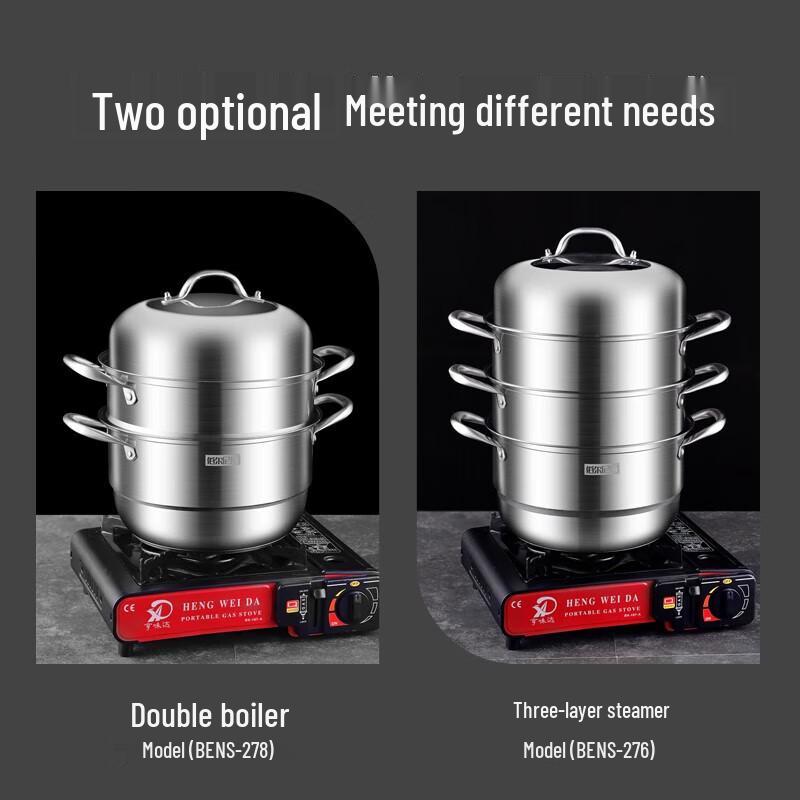 BENS-FIEBOD 28cm 3-Lagen Edelstahl Dampfgarer