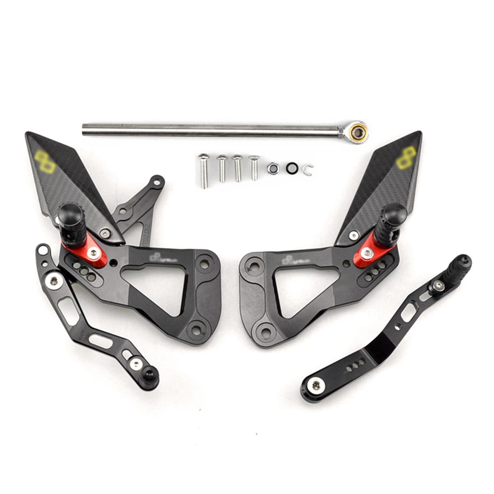 Motorcycle FOOTBOARDS For SUZUKI GSXR-1000 2017-2024 Rear Sets Heighten Pedal Adjustable Rearsets FootPegs Shift Lever Brake