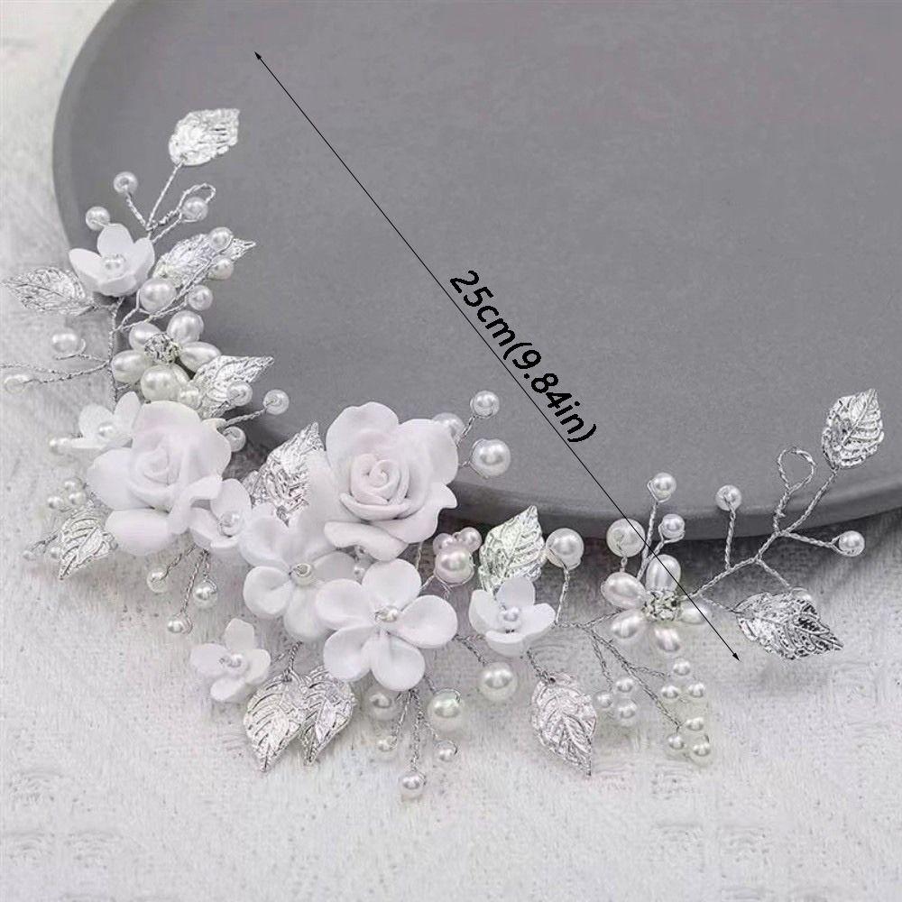 Flower Pearl Wedding Headband Rhinestone Wedding Hair Accessories Jewelry  Party Accessories