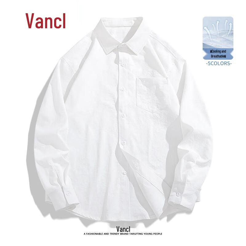 VANCL Men's Ice Silk Breathable Long Sleeve Shirt