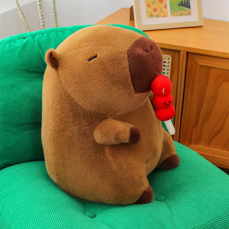 Plush Hawthorn Capybara Doll Sugar Cartoon Animal Decoration Gift Pillow Friend