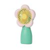 Ventilatore da scrivania a forma di fiore ricaricabile USB, Ventilatore portatile a mano per la casa