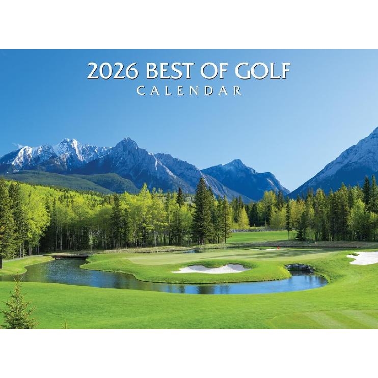 2026 Best of Golf Wall Calendar - Includes PGA (Majors) Tour Dates -13.5  x 20  Opened