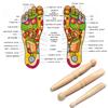 3Pcs Portable Foot Body Massage Stick Sole Reflexology Acupoint Massager  Relaxing Massage Tool
