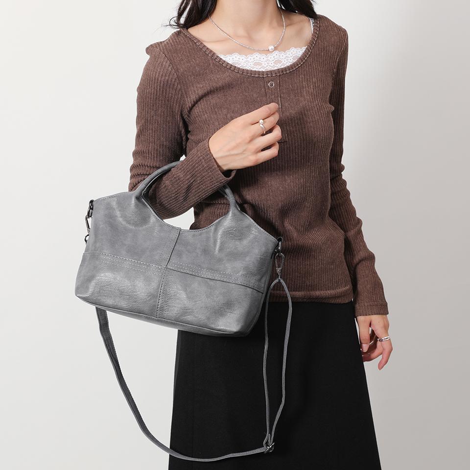 Damen Handtasche aus weichem PU-Leder – Stilvolle Umhängetasche & Crossbody-Schultertasche für Damen