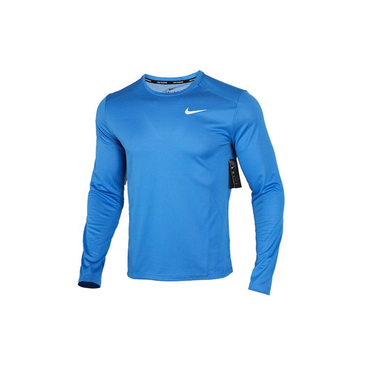 

Nike Fitness Running Long Sleeve T-Shirt Men Tops Blue BV4754-402