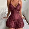 Sexy Lingerie for Woman Transparent Porno Sexual Clothing Babydoll Lace Teddy Dress Erotic Underwear Nightdress Sleepwear
