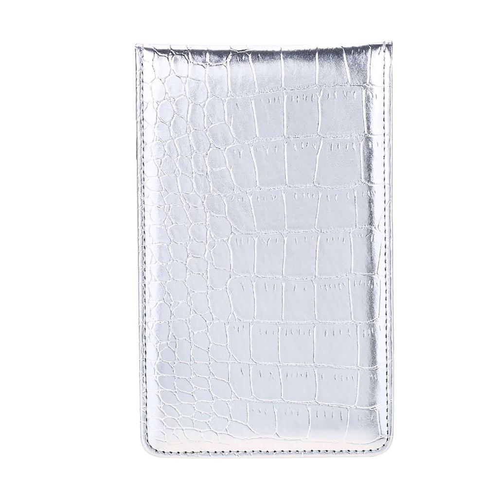 PU Golf Score Counter Keeper Card Holder Gift Sports Accessories with Pencil (Silver)