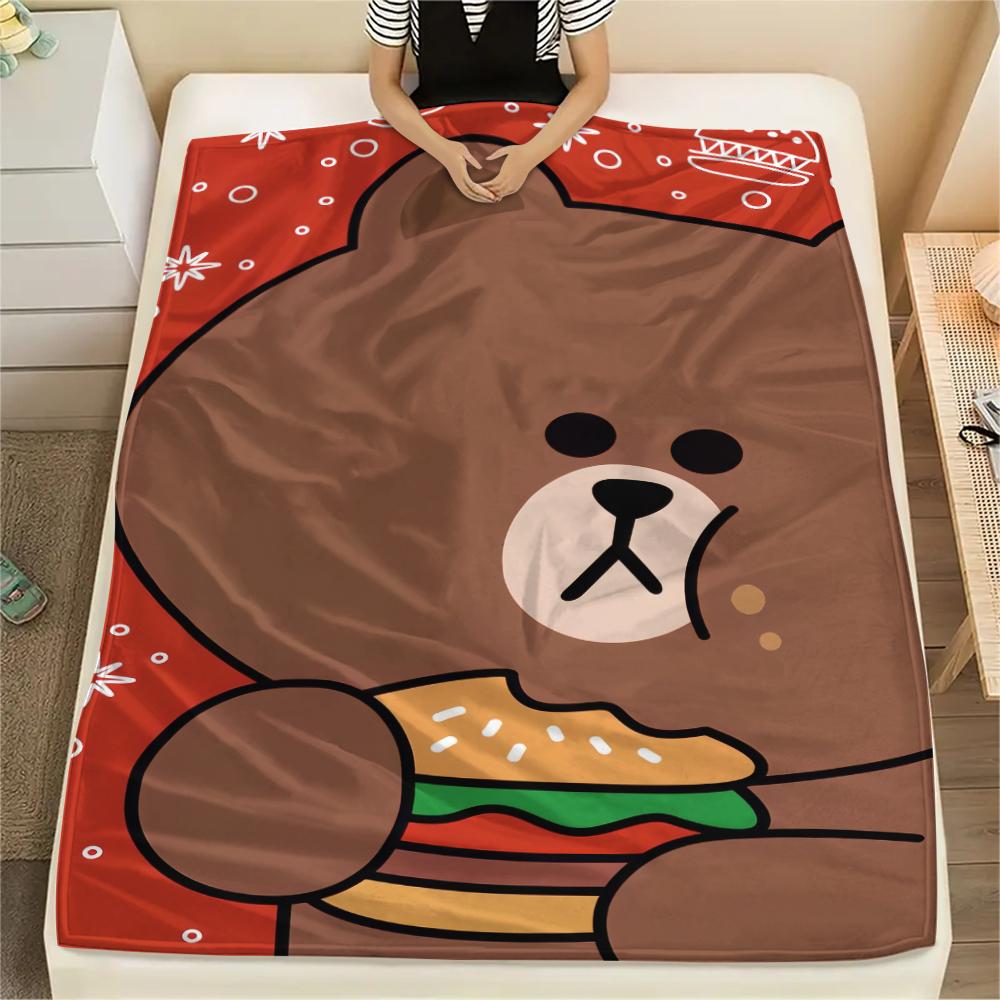 

Brown Cute Blanket, Cozy Throw for Sofa Bed, Ideal Gift for Brown Fans.chl 75x90cm