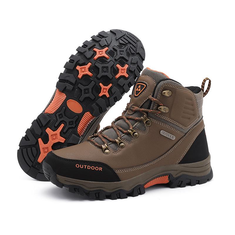2025 Men's Plus Size Wear-Resistant Winter Hiking Snow Boots