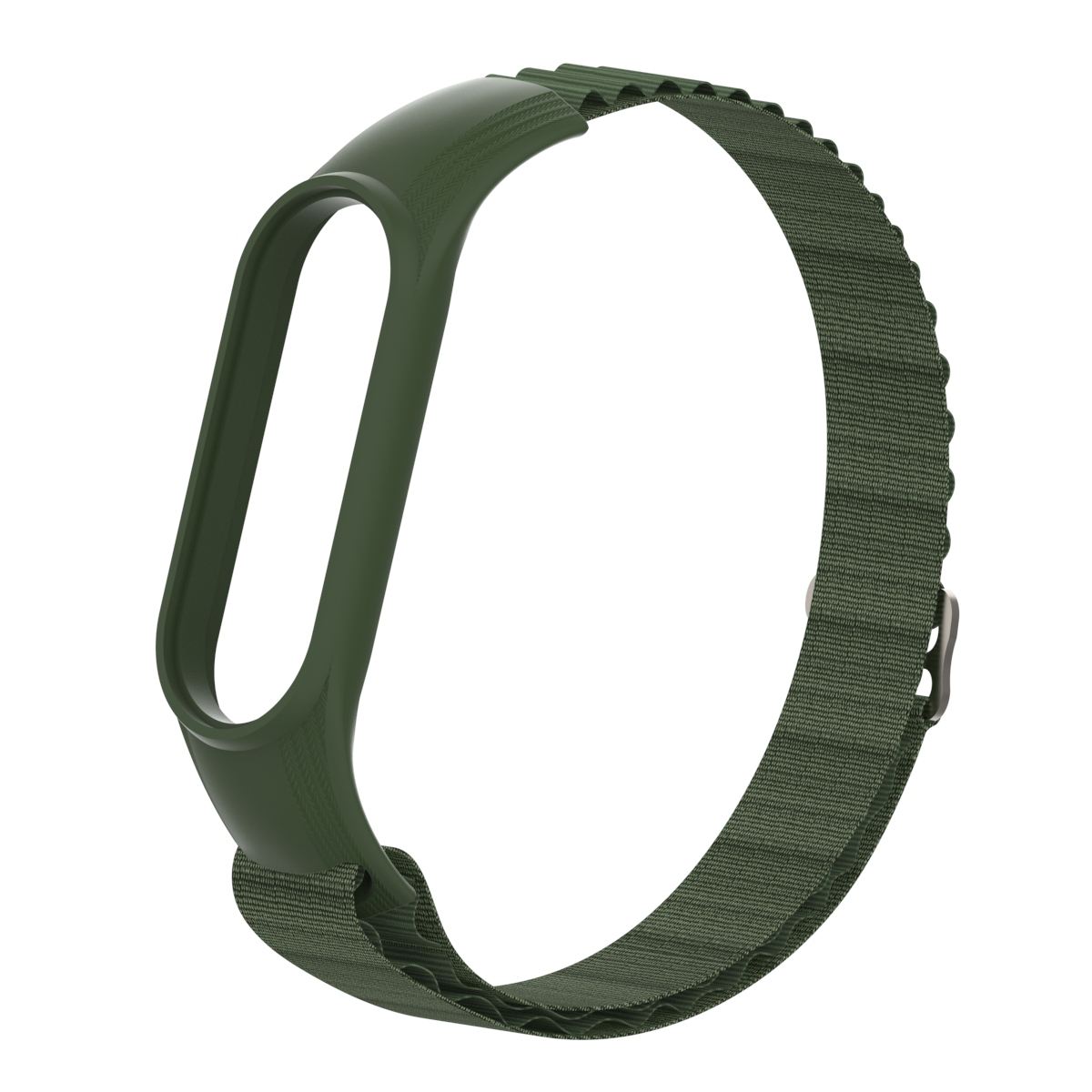 Ремешок Для xiaomi Mi band 4 6 7 5 Браслет Аксессуары для умных часов Спортивный Нейлоновый Альпийский петля Запасной браслет miband4 5 3 ремешок For Mi Band 3 темно-зеленого